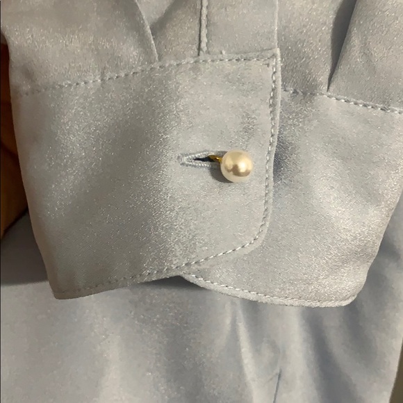 Karl Lagerfeld Paris Pearl Collar Blouse - Picture 8 of 15